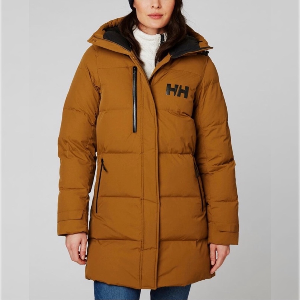 Helly Hansen Women’s Long Puffer Coat in Caramel